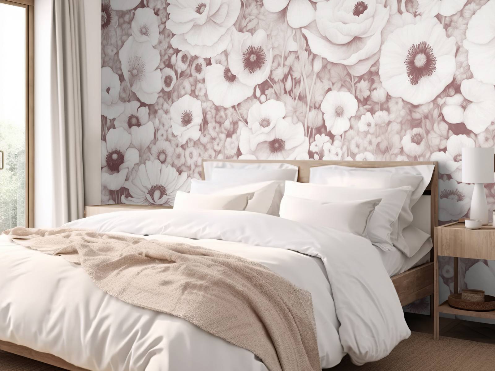 Poppy Tale Monochrome Bordeaux