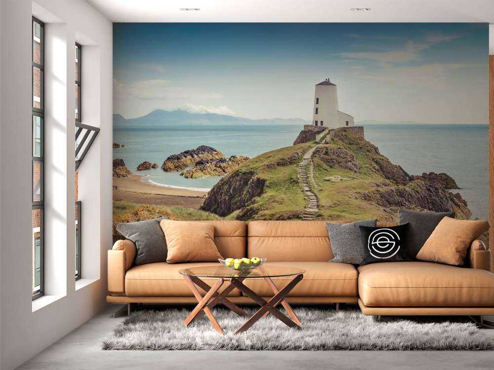 Lighthouse on a rocky outcrop