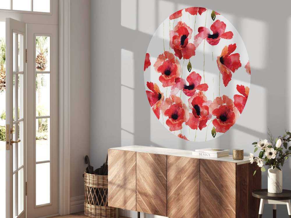 Poppies made of watercolor