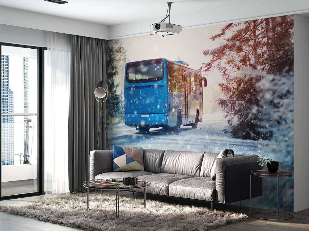 Bus in winter