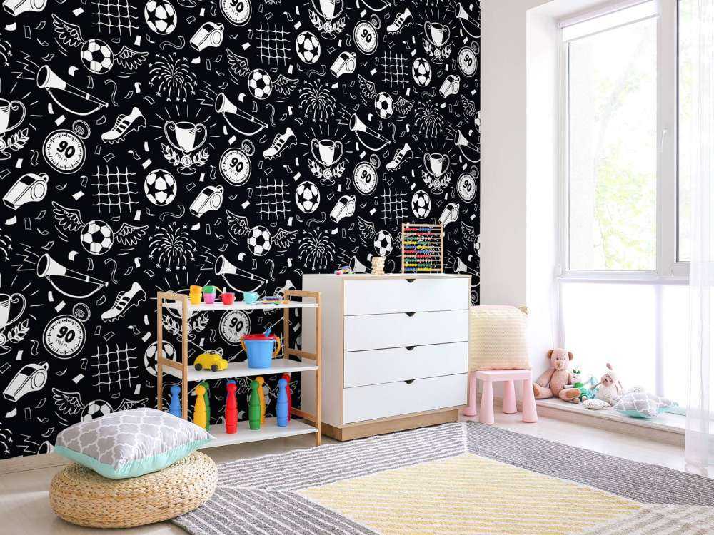 Football black and white