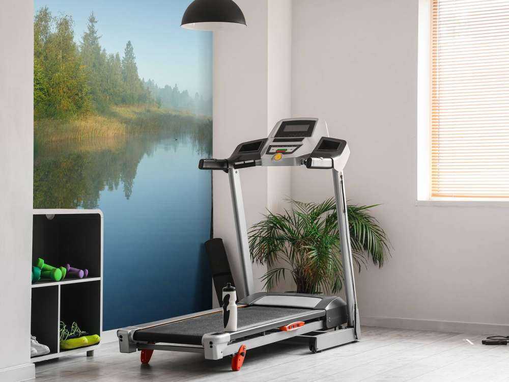 Wooden scaffolding in the forest