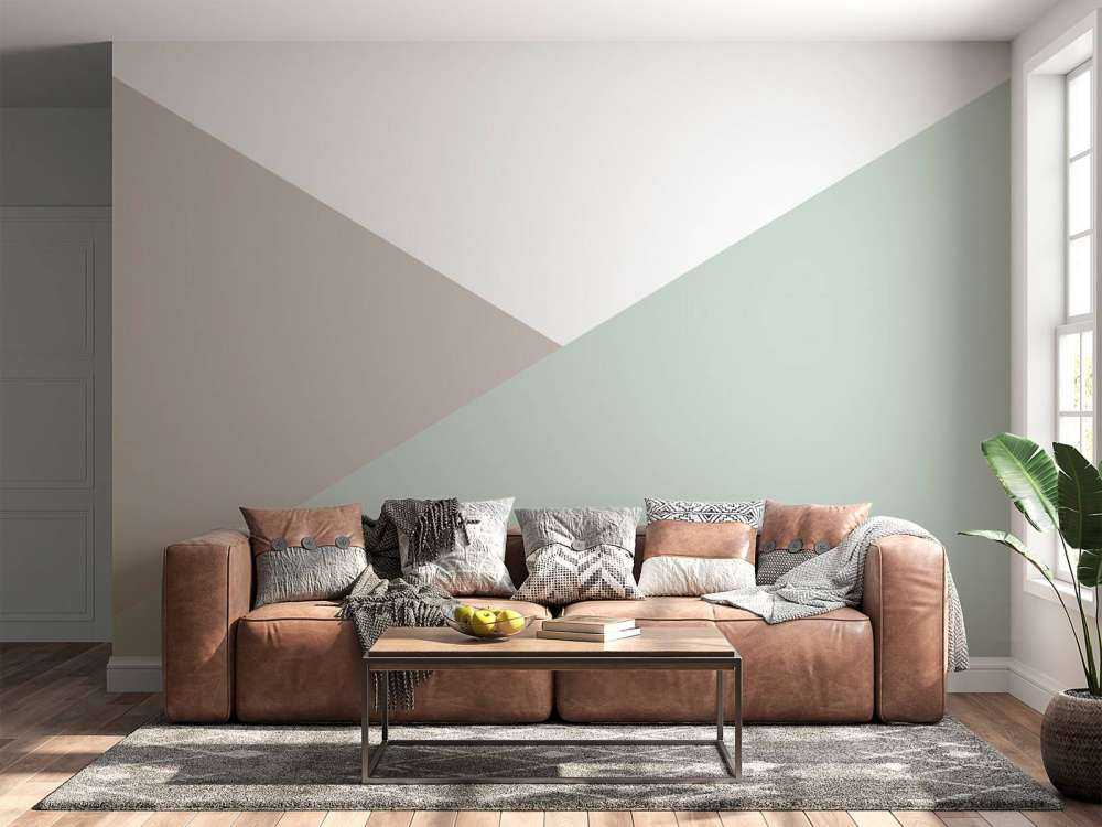 Pastel coloured triangles