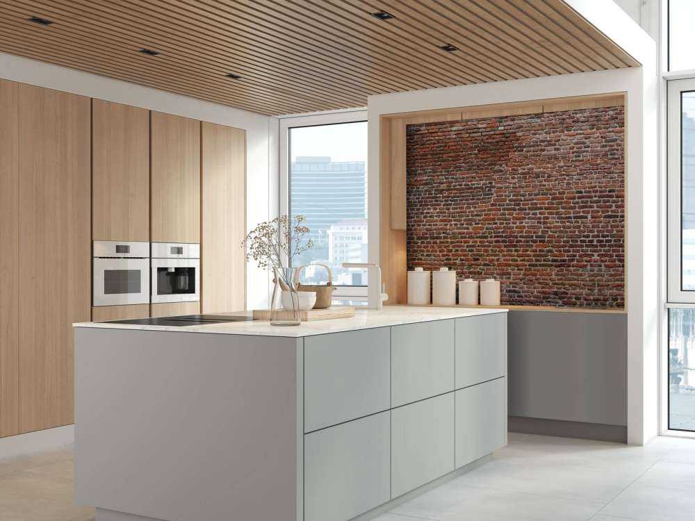 Restored exterior wall