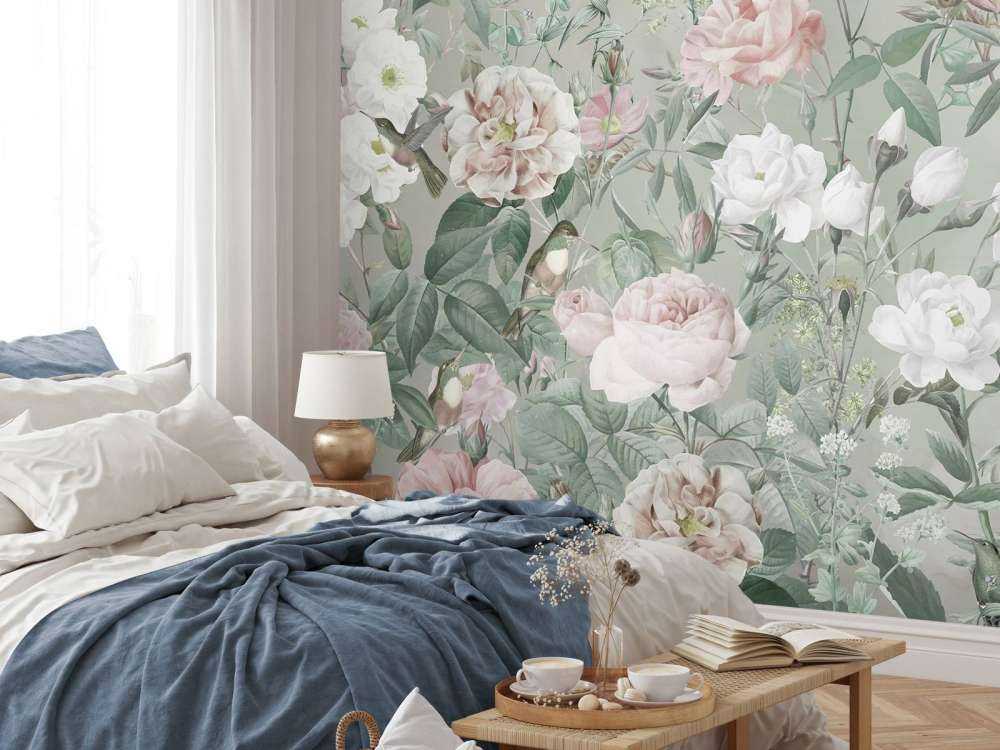 Birds in Rose Garden