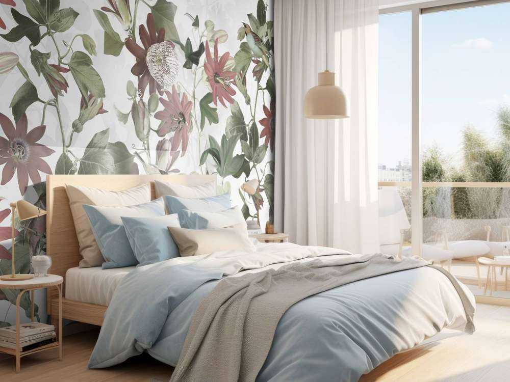 Seven Birds in Enchanted Foliage - Ivory