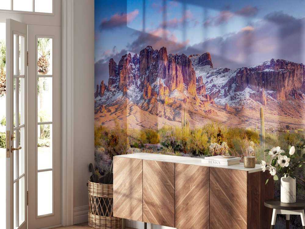 Cactus in a mountain landscape