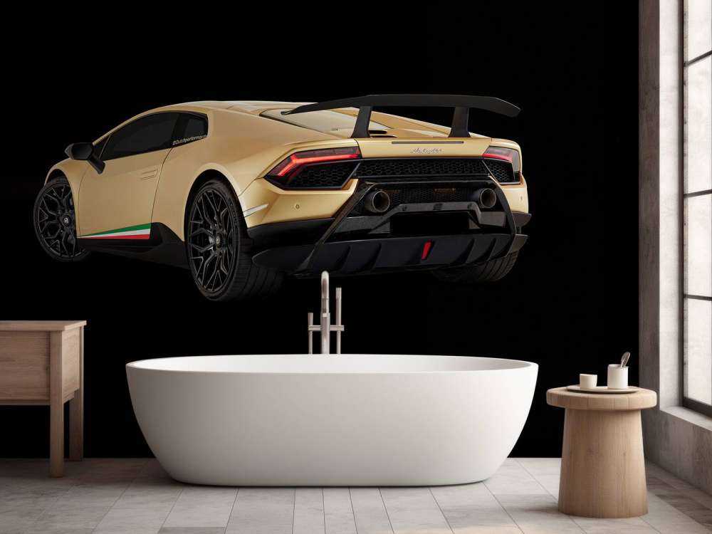 Lamborghini Huracán - Left Rear end, black