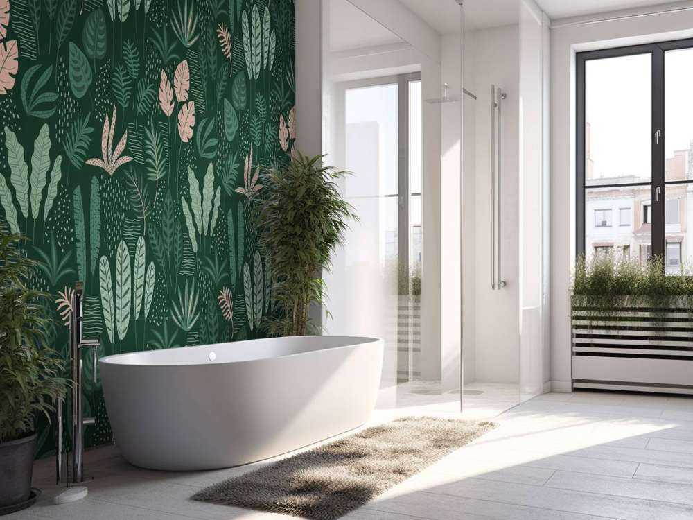 Cheerful leaf pattern