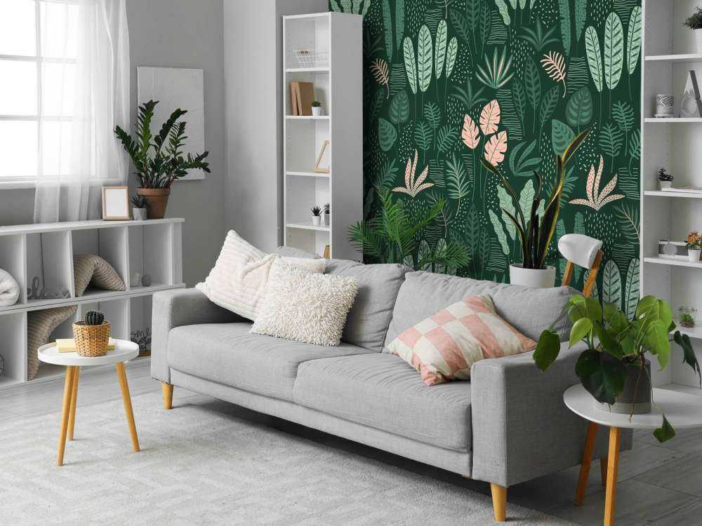 Cheerful leaf pattern