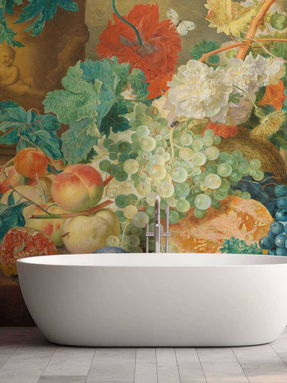 Still life with flowers and fruit, Jan van Huysum