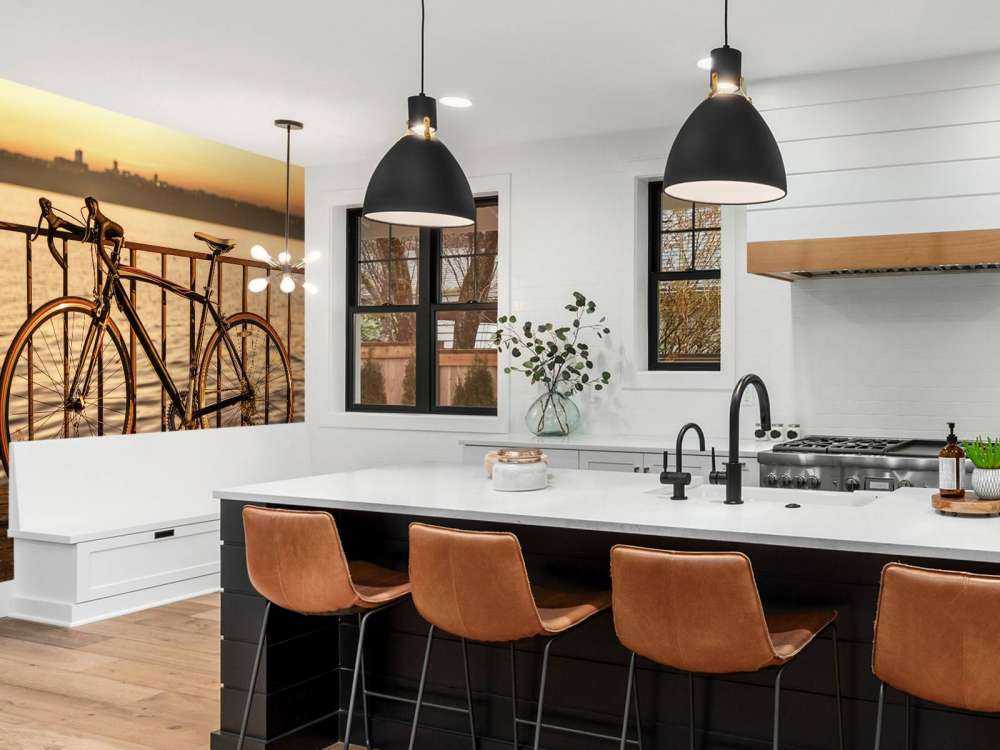 Racing bike by the water