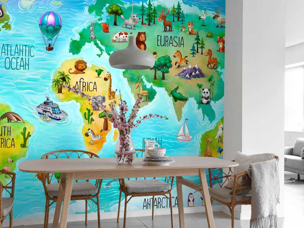 World map for kids