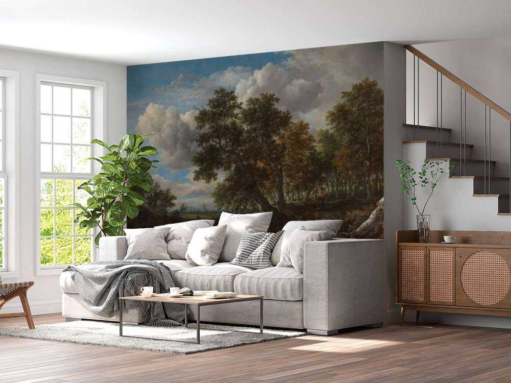 Landscape with waterfall