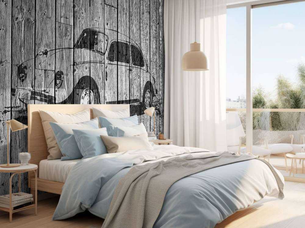 Graffiti Beetle on wood