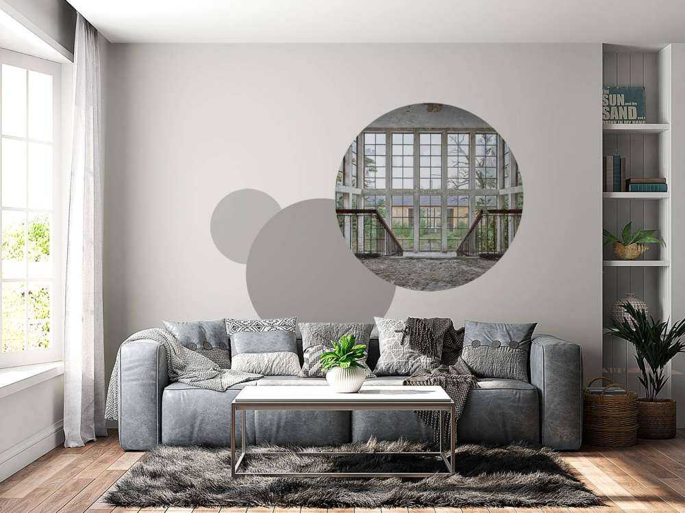 Stairs in abandoned building