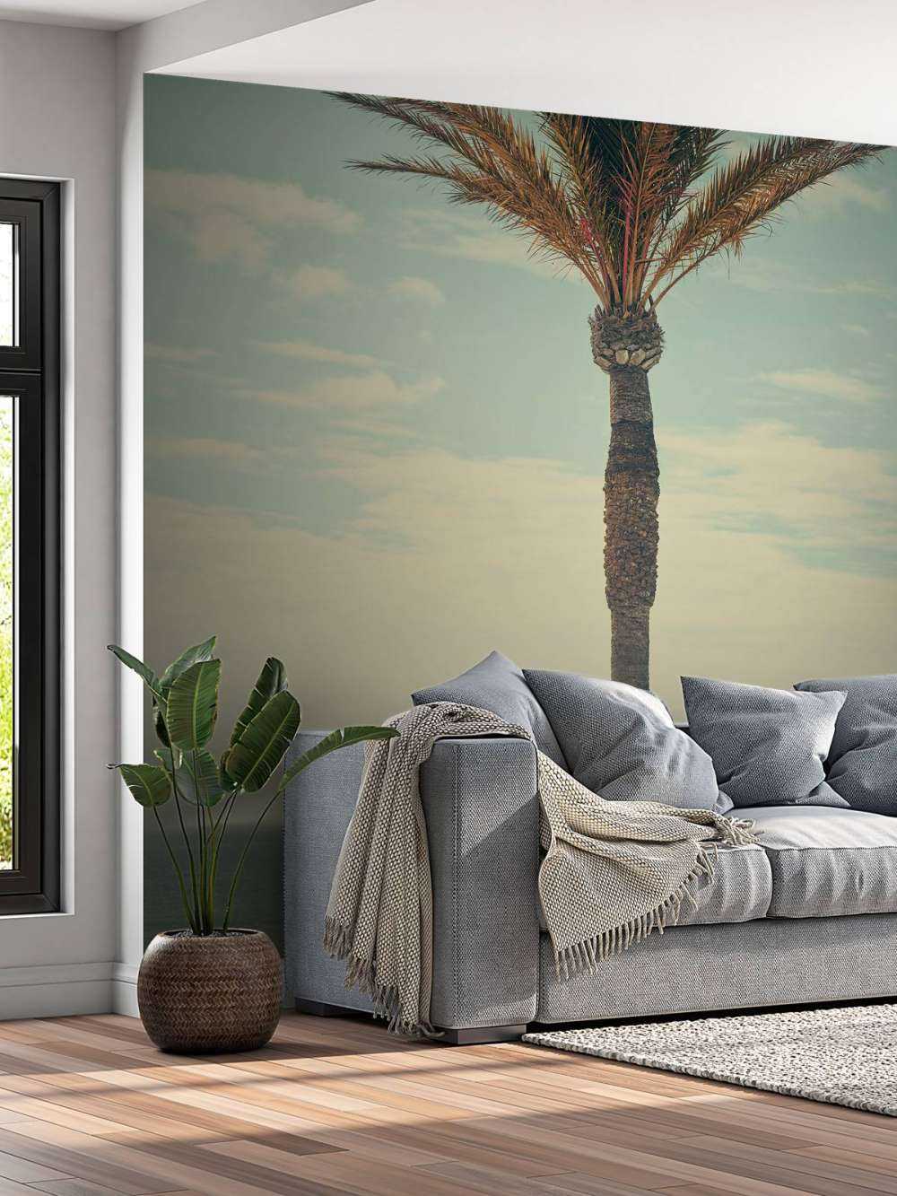 Vintage palm tree