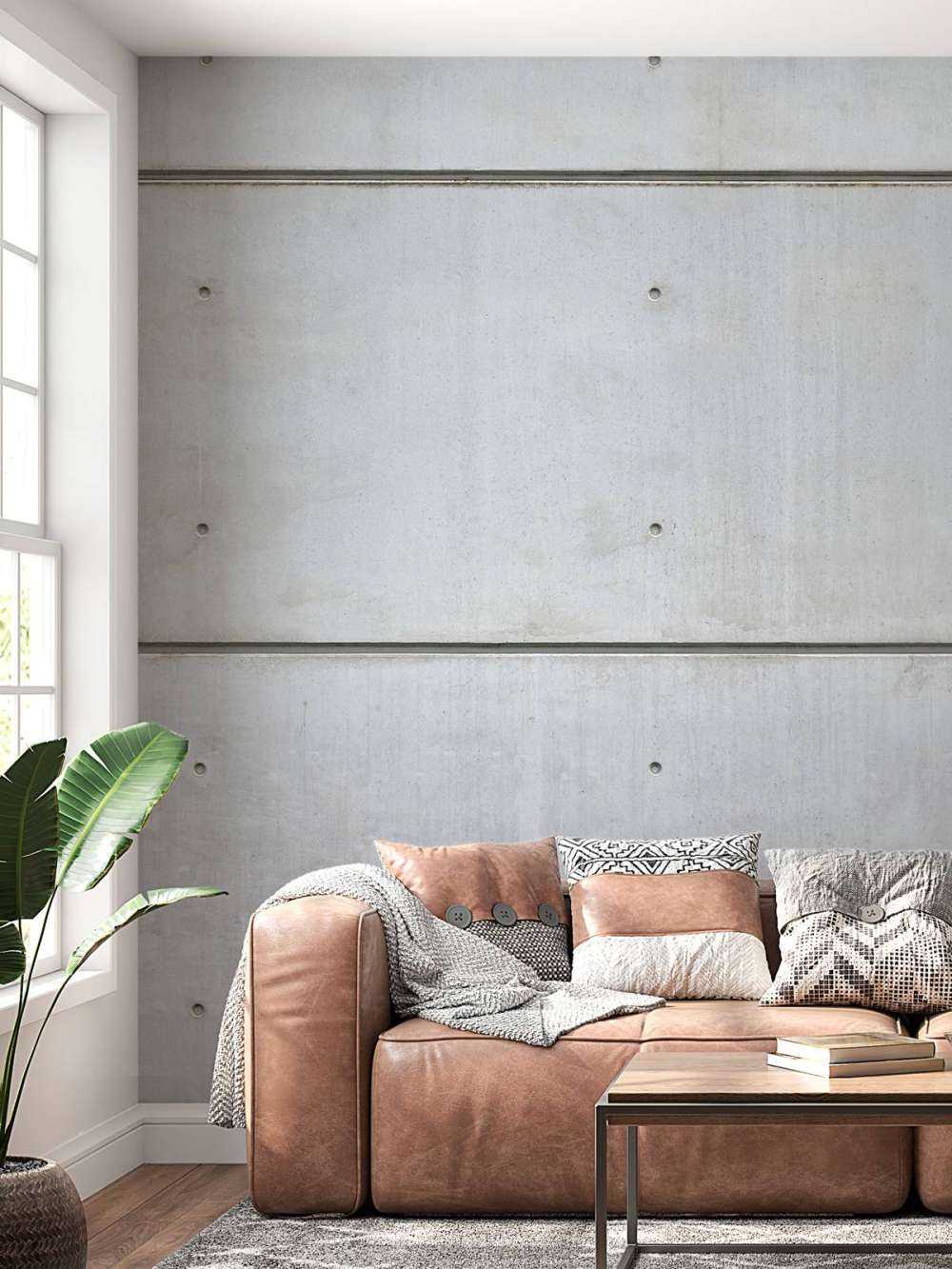 Horizontal concrete wall