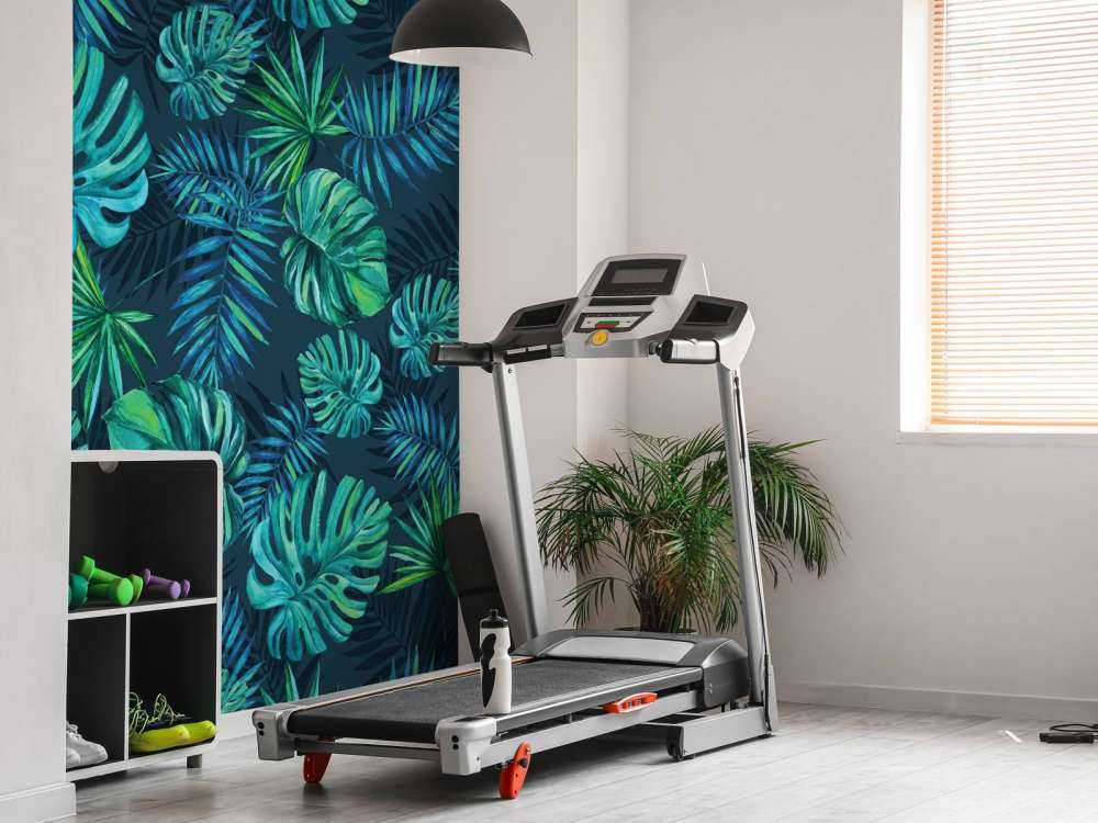 Tropical watercolor plants