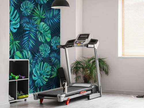 Tropical watercolor plants