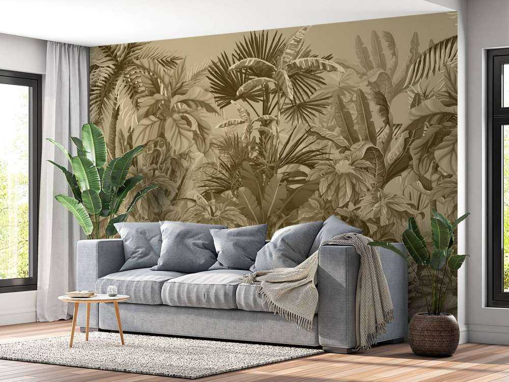 Sepia tropical jungle