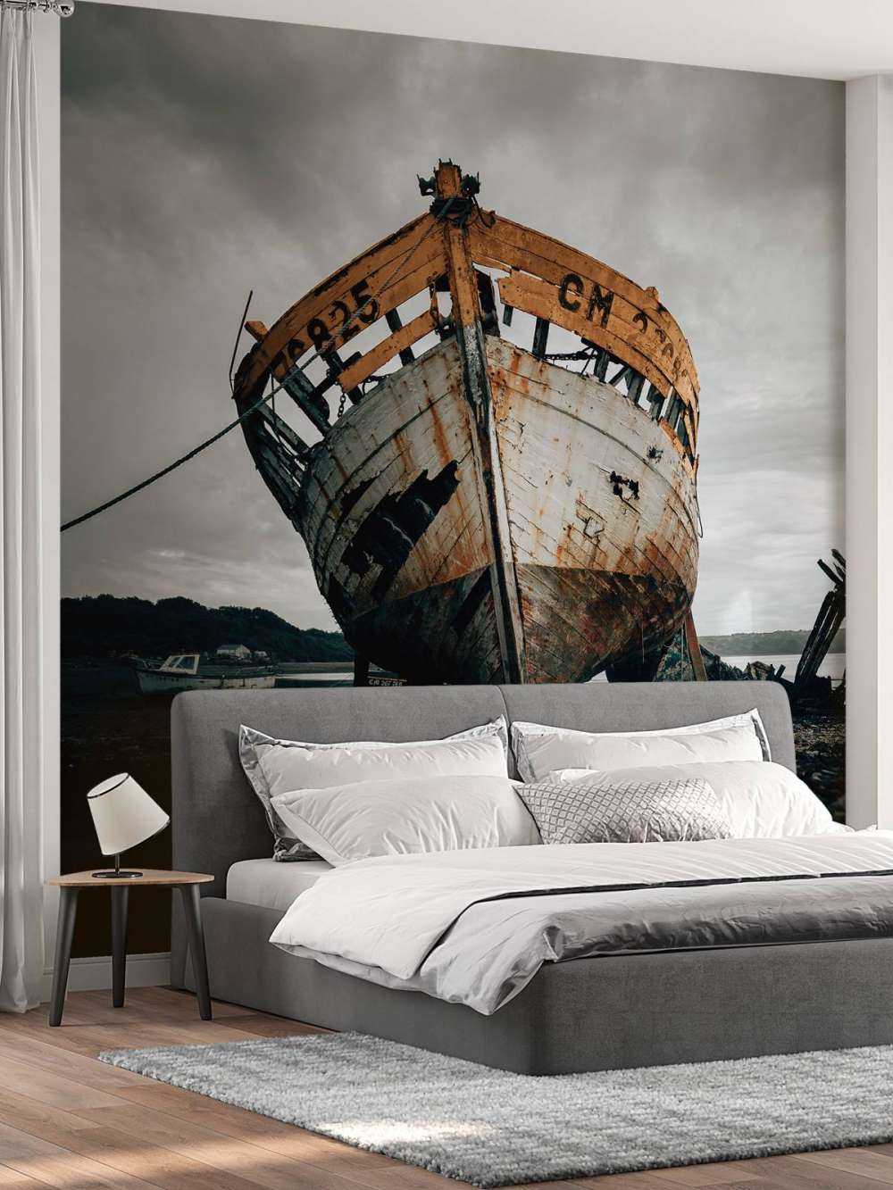 Old rusty ship wreck