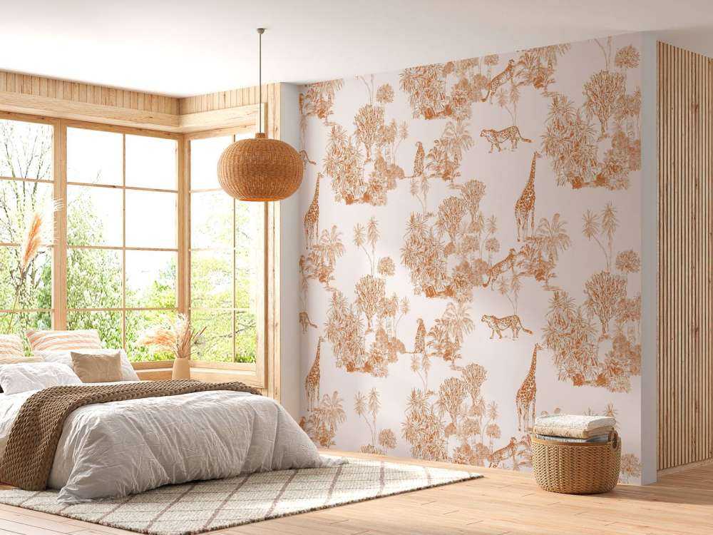 Cheetahs and giraffe