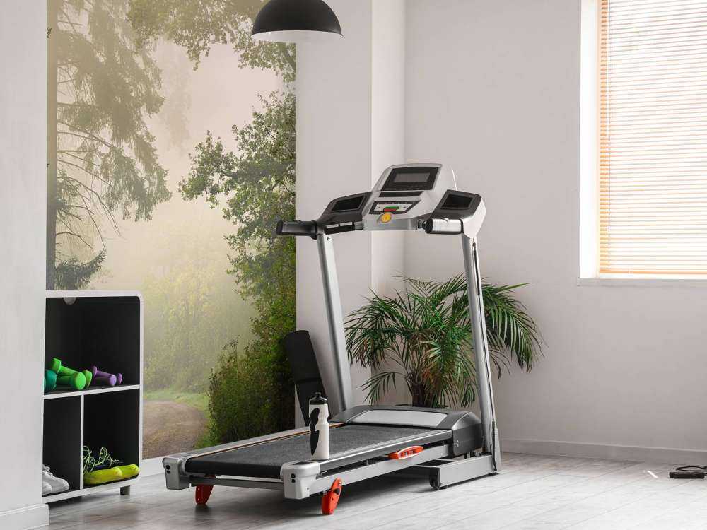 Road through foggy forest