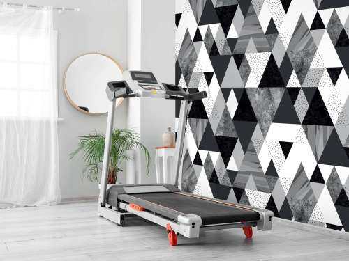 Black and white tile pattern