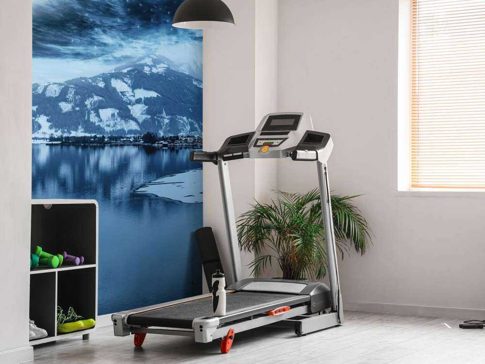 Frozen lake at night