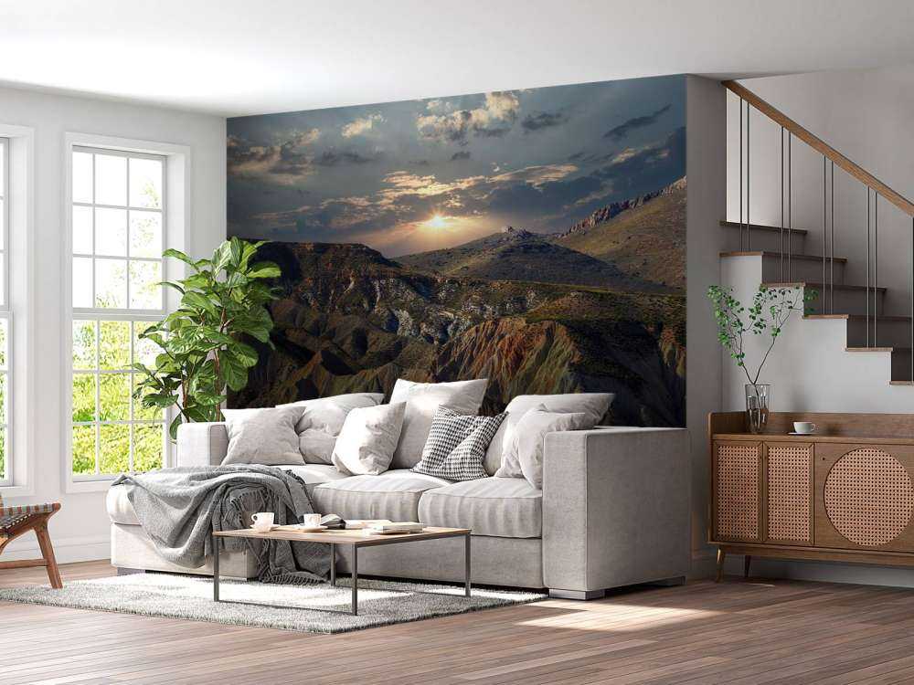 Sunset in the mountains