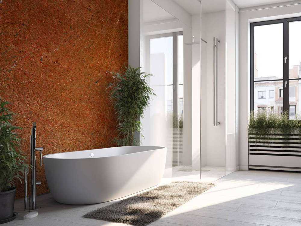 Orange marble