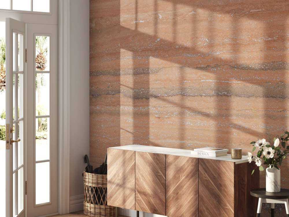 Marble with terracotta colour