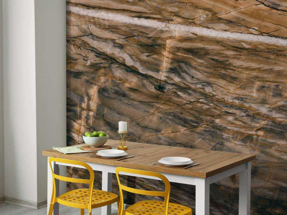 Marble with yellow tint