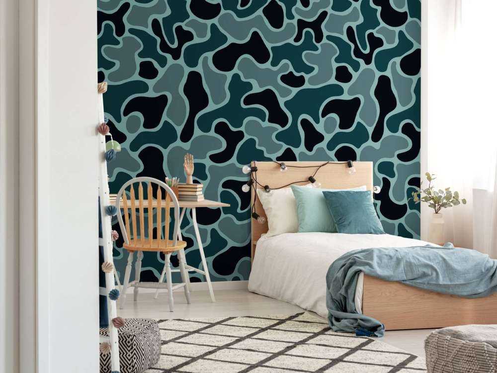 Green grey camouflage 