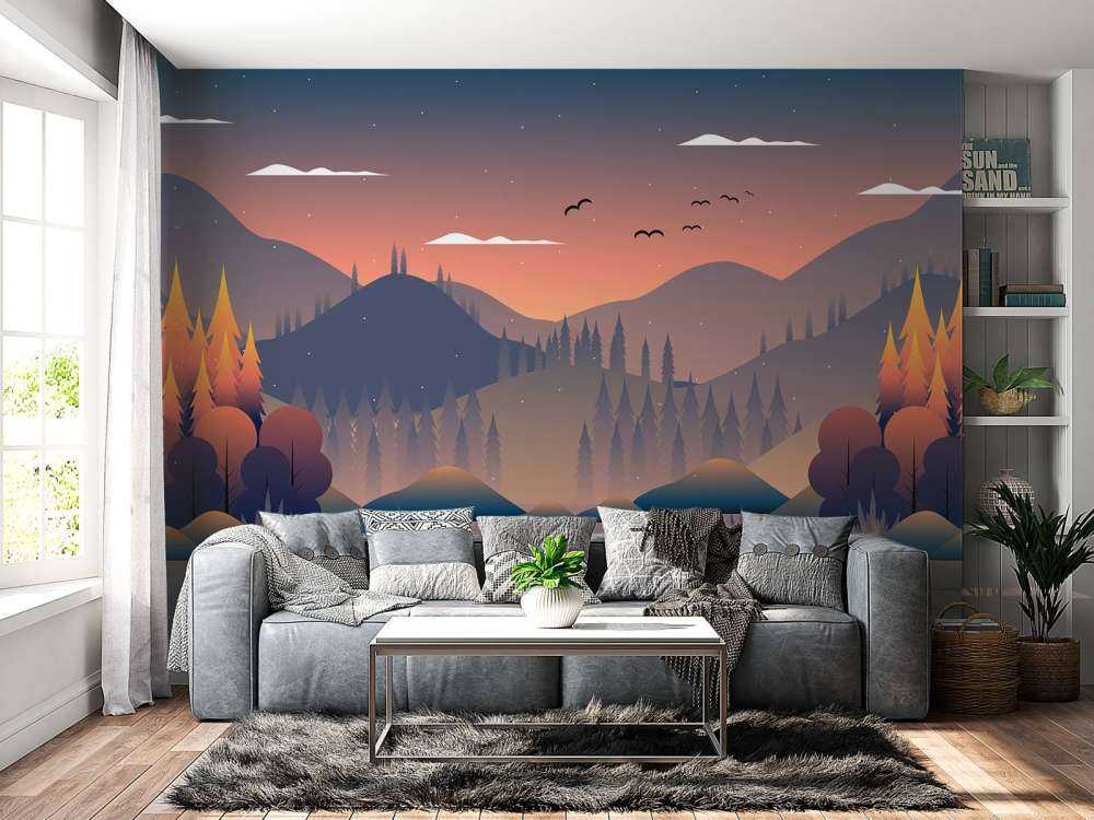 Autumn forest illustration