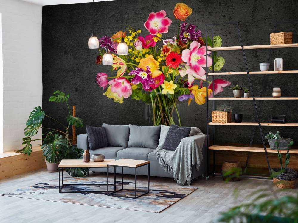 Colourful bouquet of flowers