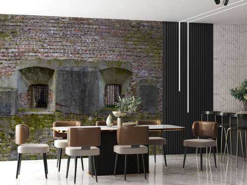Weathered wall with 2 niches