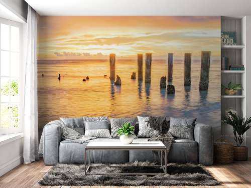 Calm sea at sunrise