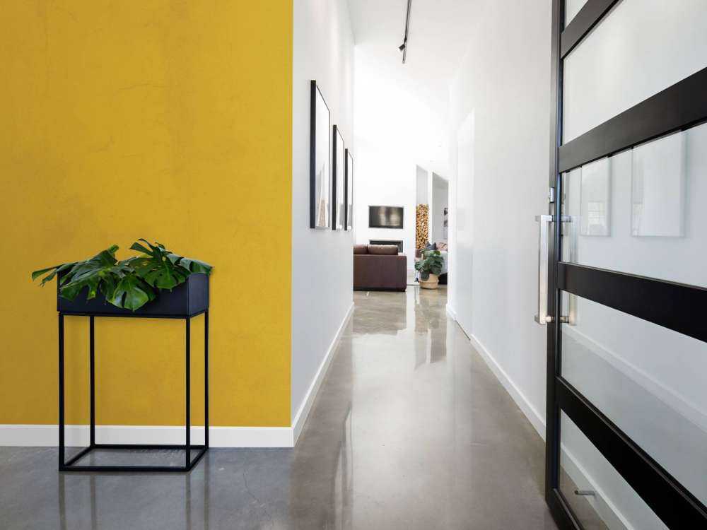 Yellow brown concrete