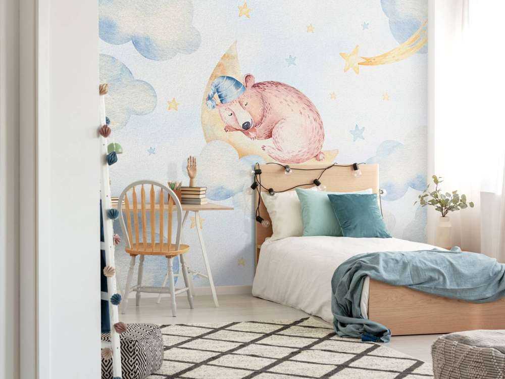 Sleeping bear in the clouds