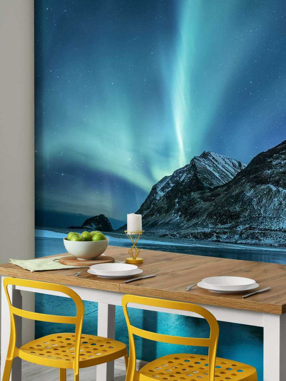 Blue northern lights