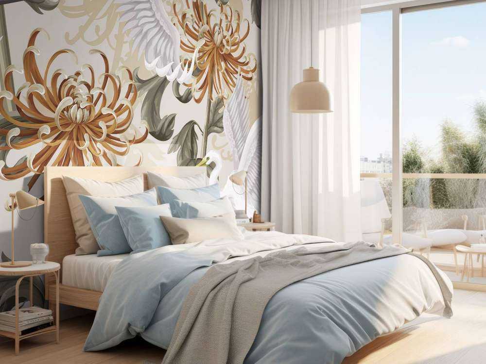 Swan Dance Chrysanthemum Glow