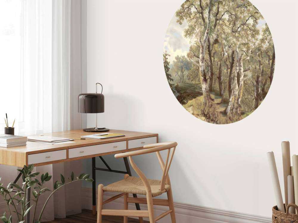 Forest Landscape Color Panorama