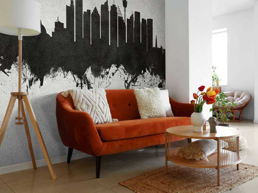 Watercolor skyline, Sydney