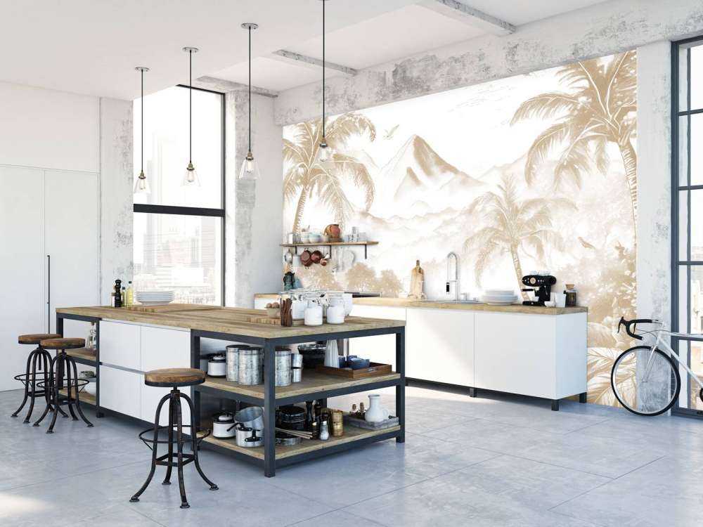 Dawn on Volcanic Island, taupe