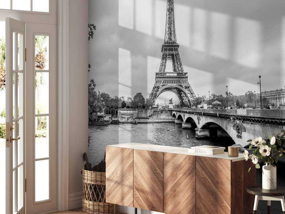 Eiffeltoren in zwart-wit