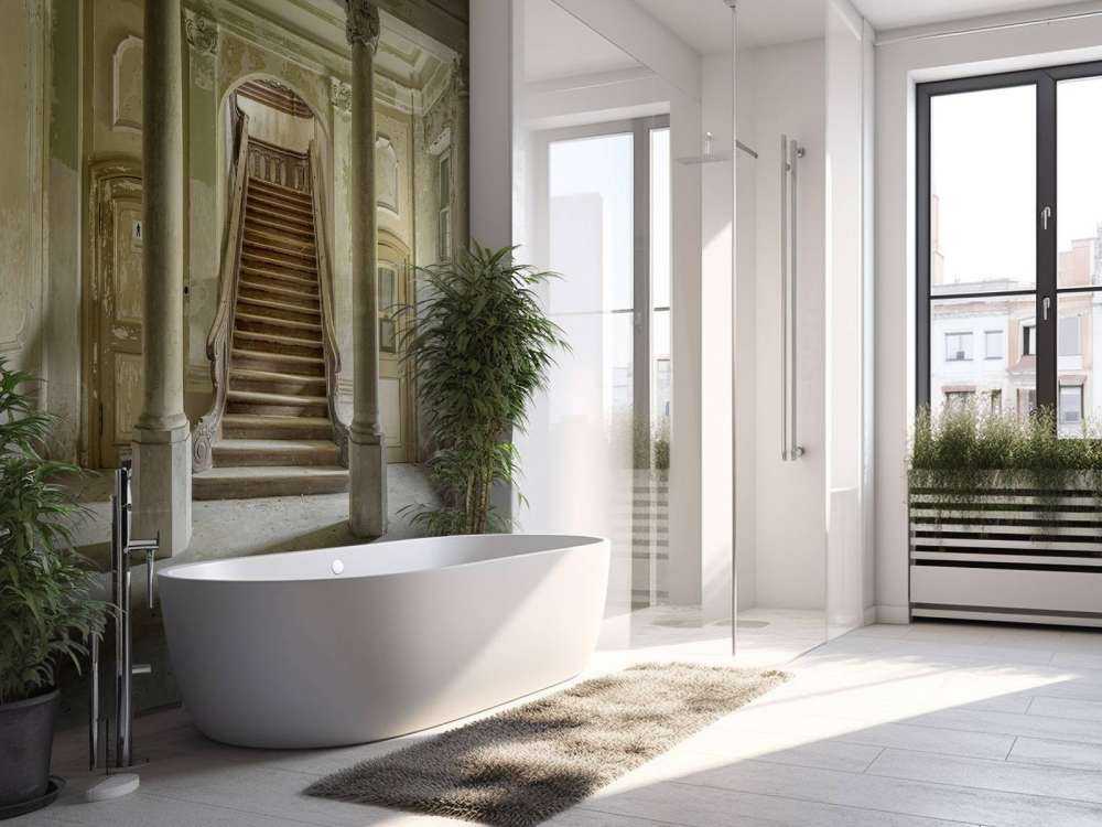 Ruimte met oude muren