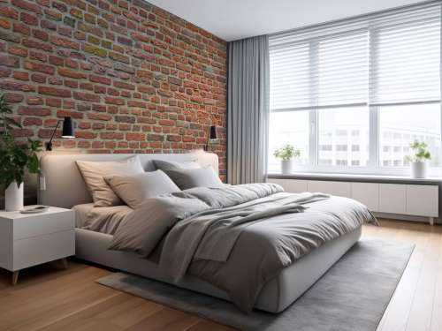 Wall with big and small bricks