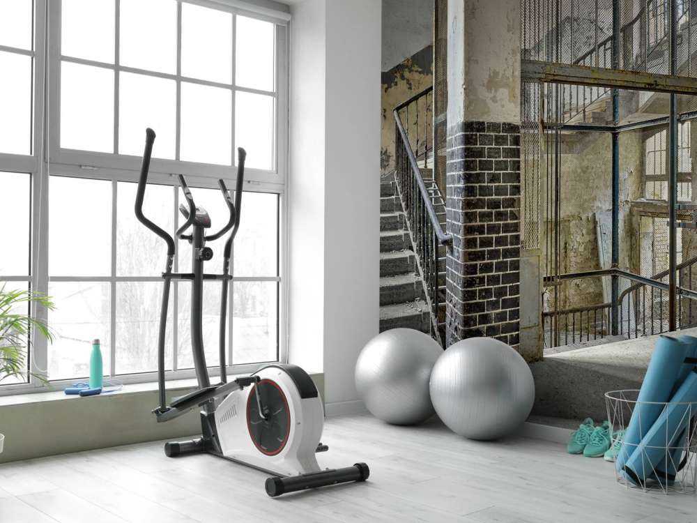 Old lift shaft with stairs